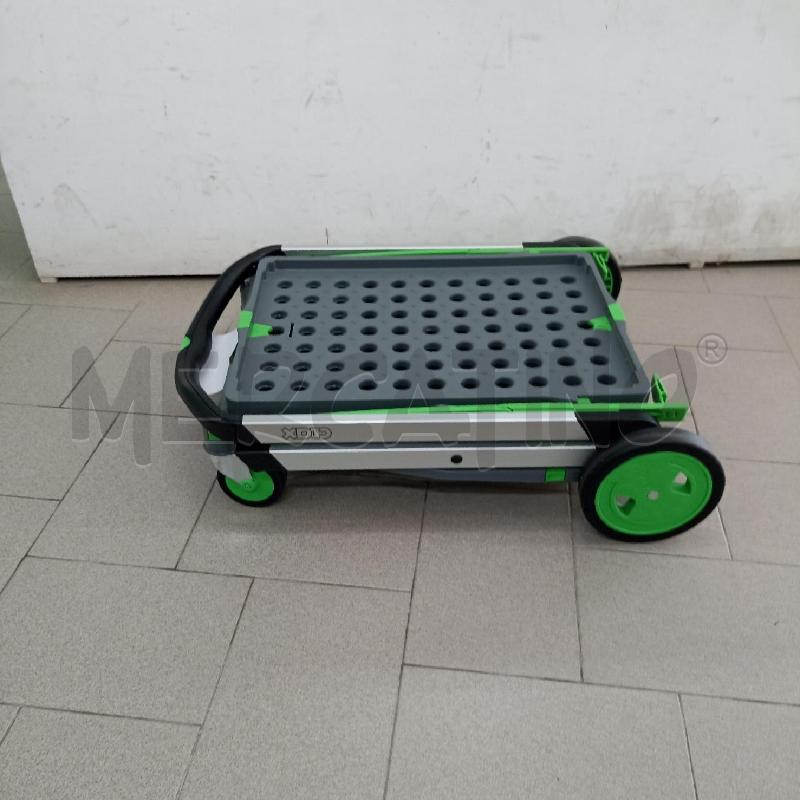 CARRELLINO CLAX PORTA SPESA ALLUMINIO NERO E VERDE  | Mercatino dell'Usato Lamezia terme 5