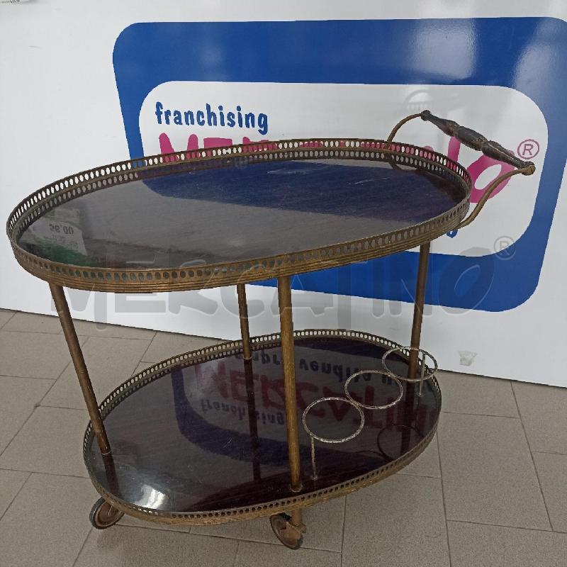 CARRELLINO PORTA VIVANDE STRUTTURA OTTONE | Mercatino dell'Usato Lamezia terme 1
