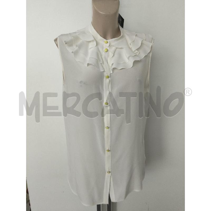CASACCA DONNA BUOTICHE MOSCHINO BIANCO ROUGE E BOTTONI LIMONI 100 SETA | Mercatino dell'Usato Lamezia terme 1
