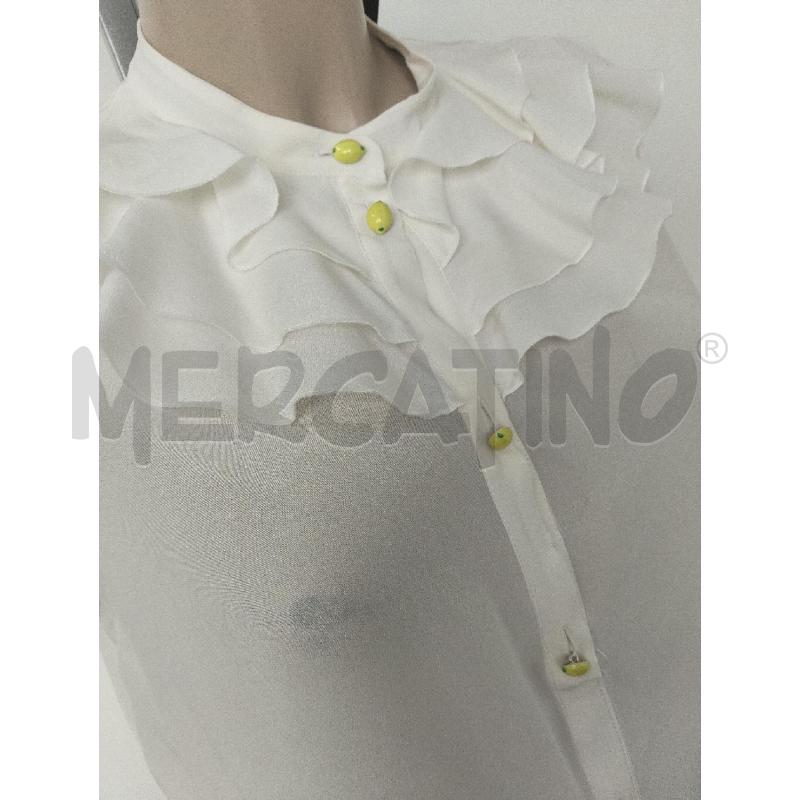 CASACCA DONNA BUOTICHE MOSCHINO BIANCO ROUGE E BOTTONI LIMONI 100 SETA | Mercatino dell'Usato Lamezia terme 2