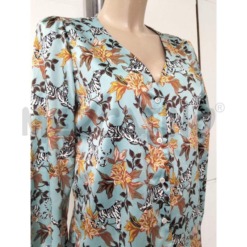 CASACCA DONNA INTREND CELESTE FIORI  | Mercatino dell'Usato Lamezia terme 2