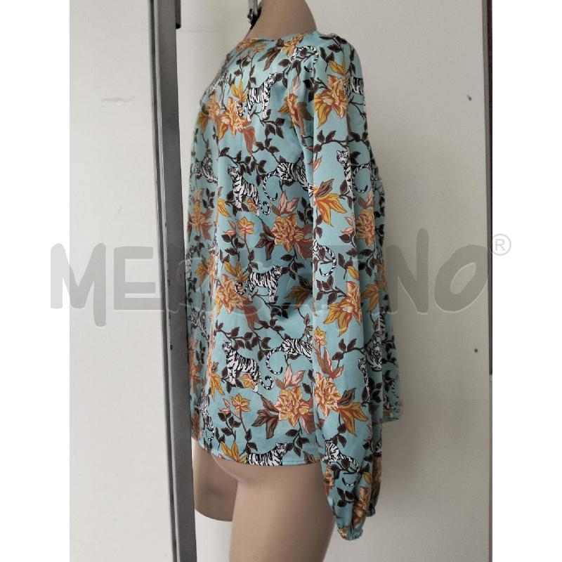 CASACCA DONNA INTREND CELESTE FIORI  | Mercatino dell'Usato Lamezia terme 3