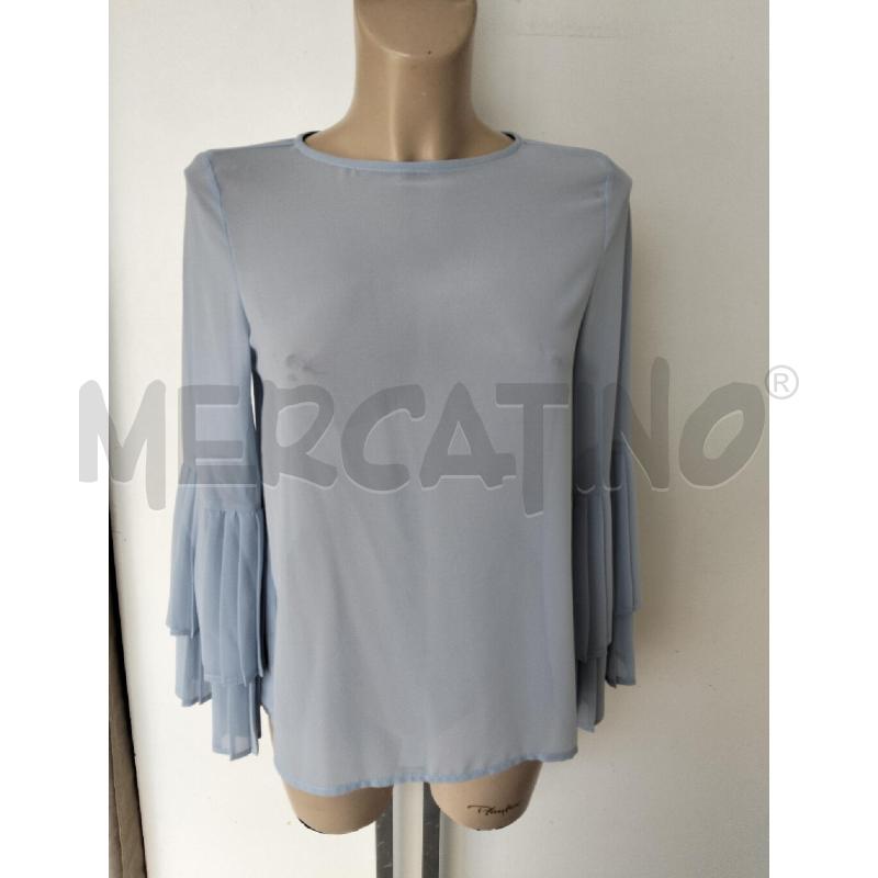 CASACCA DONNA KAOS AZZURRO MANICE PLISETTATE | Mercatino dell'Usato Lamezia terme 1