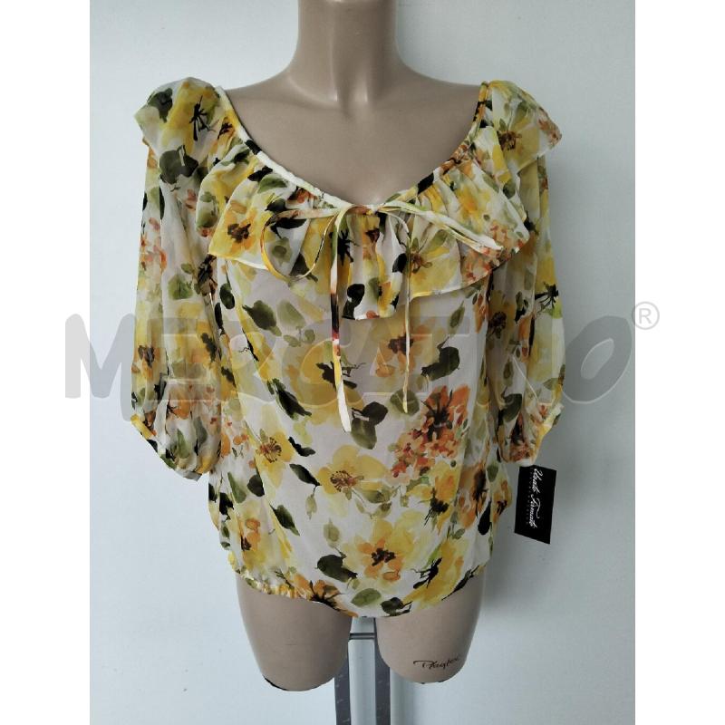 CASACCA DONNA LUISA SPAGNOLI GIALLO FIORATO 100 SETA | Mercatino dell'Usato Lamezia terme 1