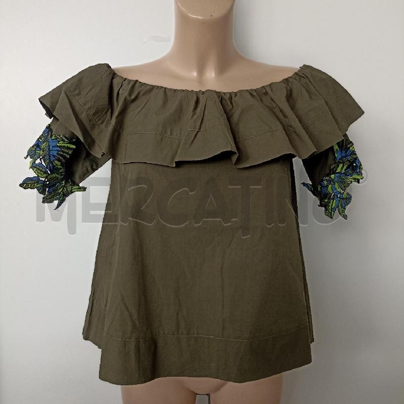 CASACCA DONNA PINKO VERDE MILITARE MANICHE MACRAME BALZE COLLO | Mercatino dell'Usato Lamezia terme 1