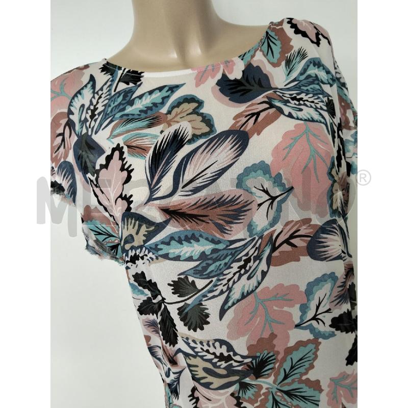 CASACCA DONNA SMANICATA SANDRO FERRONE BIANCO AZZURRO FIORI  | Mercatino dell'Usato Lamezia terme 2