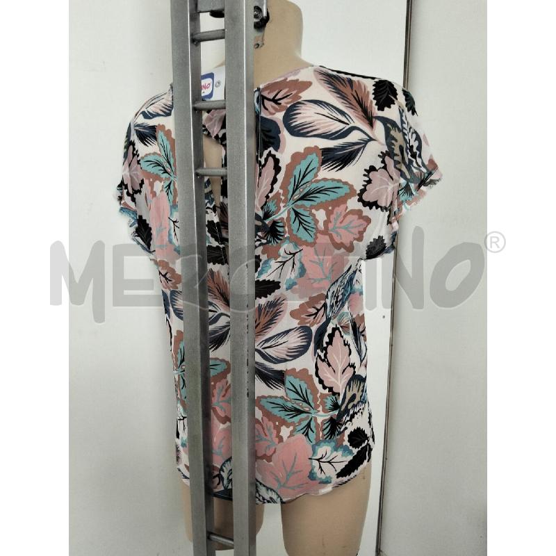 CASACCA DONNA SMANICATA SANDRO FERRONE BIANCO AZZURRO FIORI  | Mercatino dell'Usato Lamezia terme 3