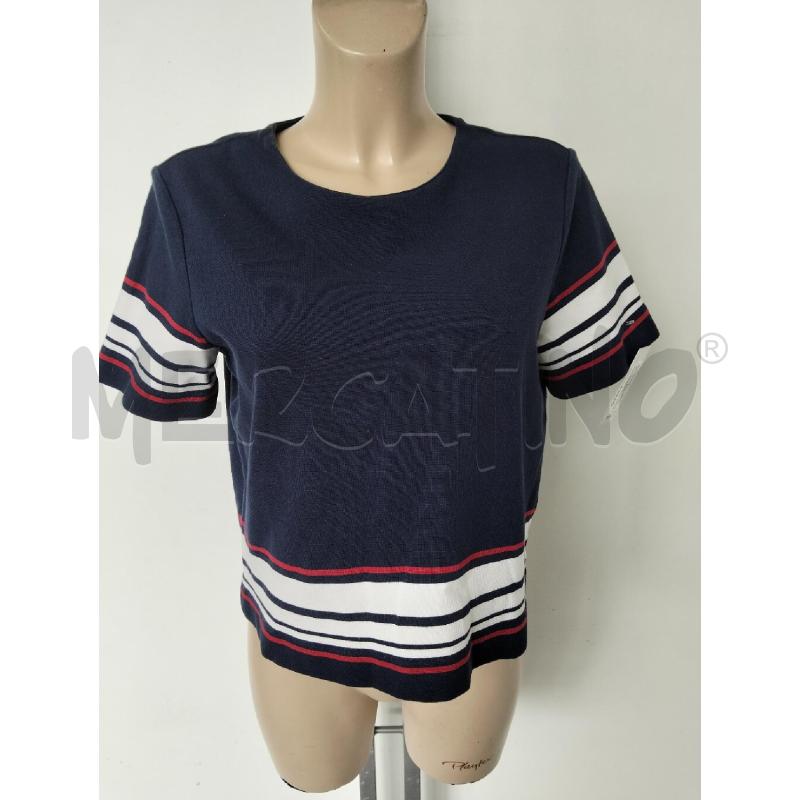 CASACCA DONNA TOMMY HILFIGER BLU BIANCO | Mercatino dell'Usato Lamezia terme 1