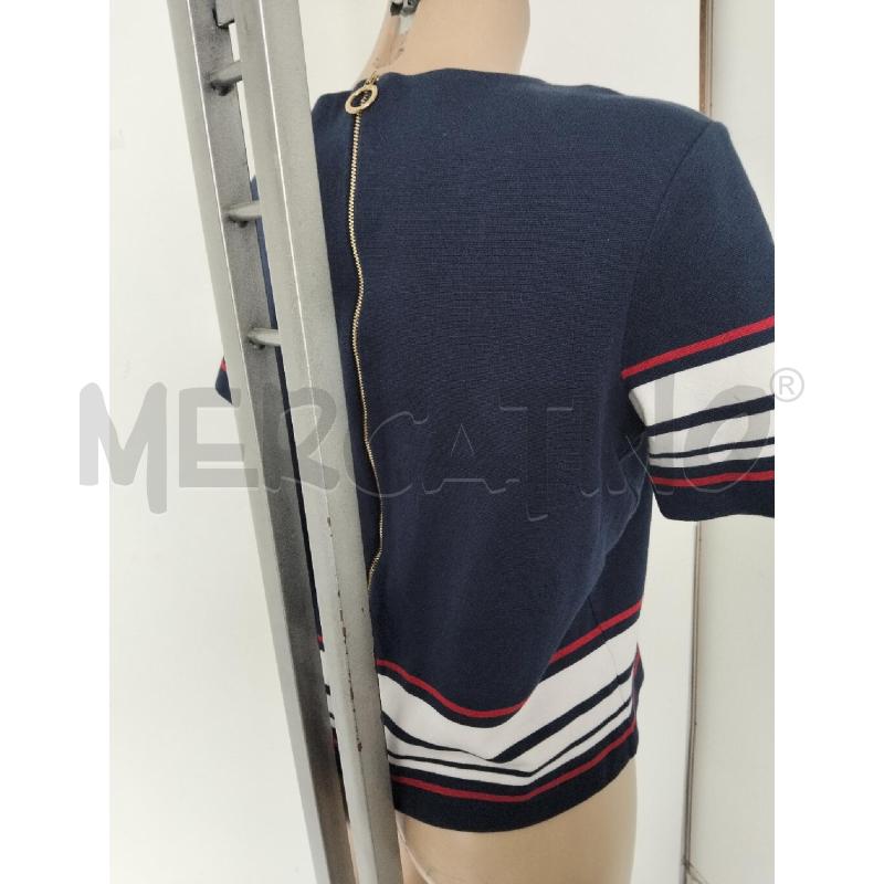 CASACCA DONNA TOMMY HILFIGER BLU BIANCO | Mercatino dell'Usato Lamezia terme 3