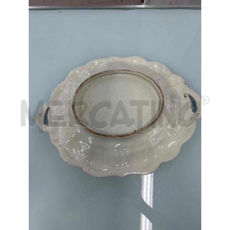 CENTROTAVOLA BASSANO 2 MANICI BLU DECORO FLOREALE | Mercatino dell'Usato Lamezia terme 3