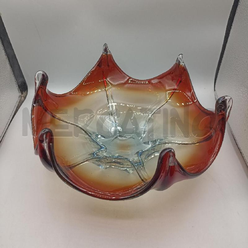 CENTROTAVOLA VETRO MURANO GIALLO ARANCIO ROSSO | Mercatino dell'Usato Lamezia terme 1