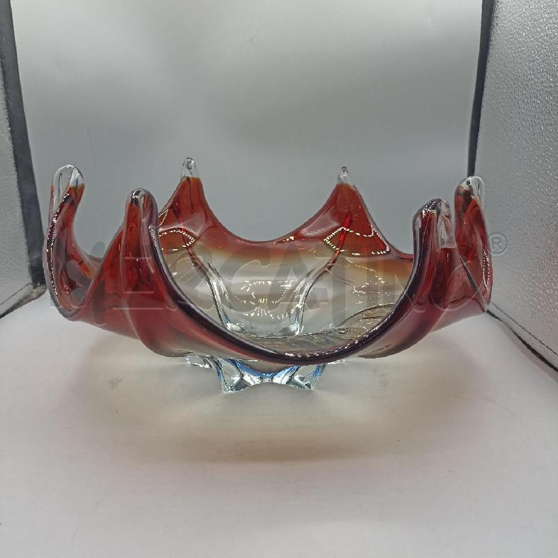 CENTROTAVOLA VETRO MURANO GIALLO ARANCIO ROSSO | Mercatino dell'Usato Lamezia terme 2