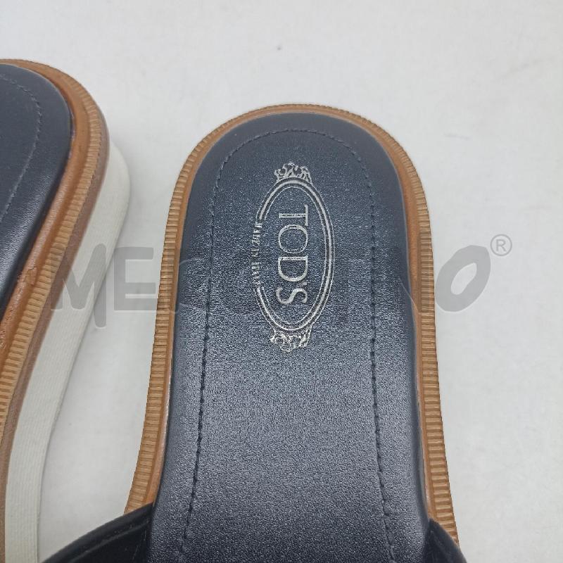CIABATTE DONNA TOD S PELLE NERO BORCHIE E FRANGE  | Mercatino dell'Usato Lamezia terme 3