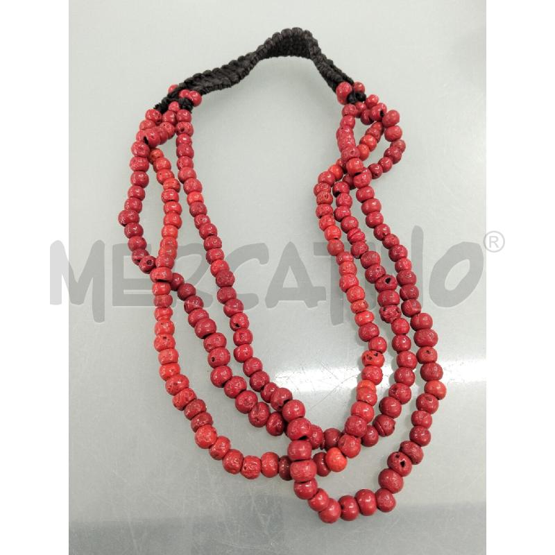 COLLANA DONNA CORALLO BAMBU'  | Mercatino dell'Usato Lamezia terme 1
