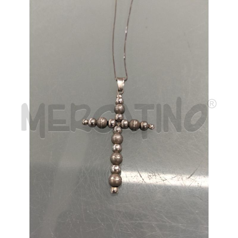 COLLANA DONNA METALLO PREZIOSO CROCE | Mercatino dell'Usato Lamezia terme 2