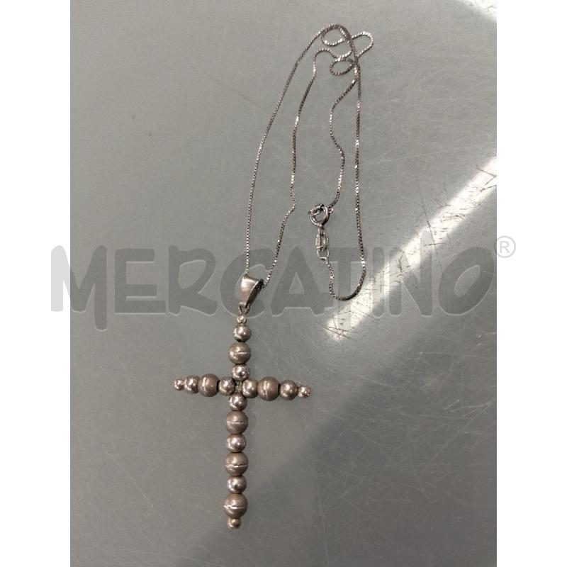 COLLANA DONNA METALLO PREZIOSO CROCE | Mercatino dell'Usato Lamezia terme 3