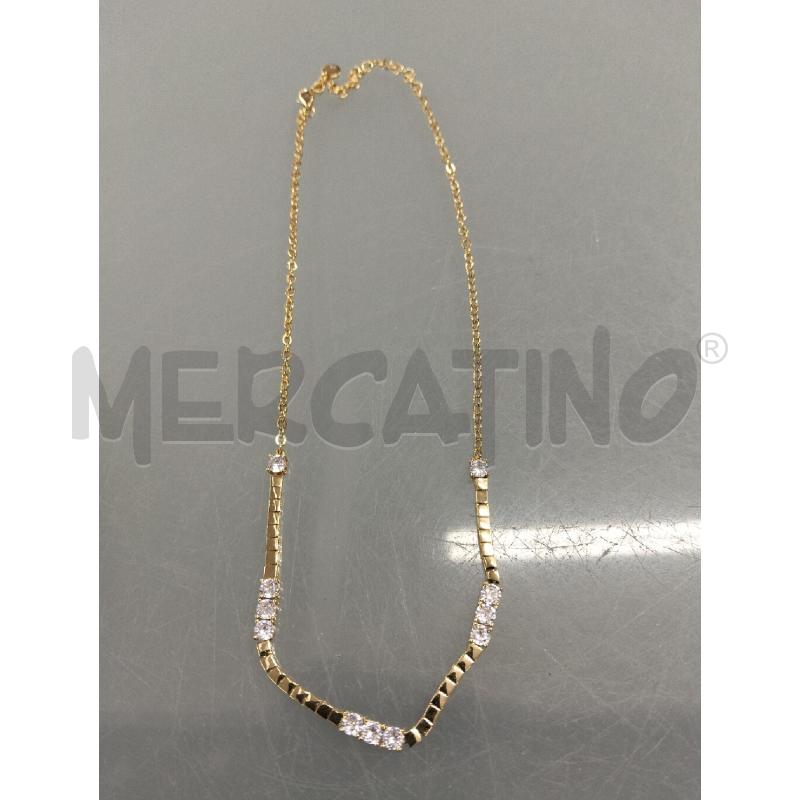 COLLANA DONNA MORELLATO ZIRCONI BIANCHI  | Mercatino dell'Usato Lamezia terme 1