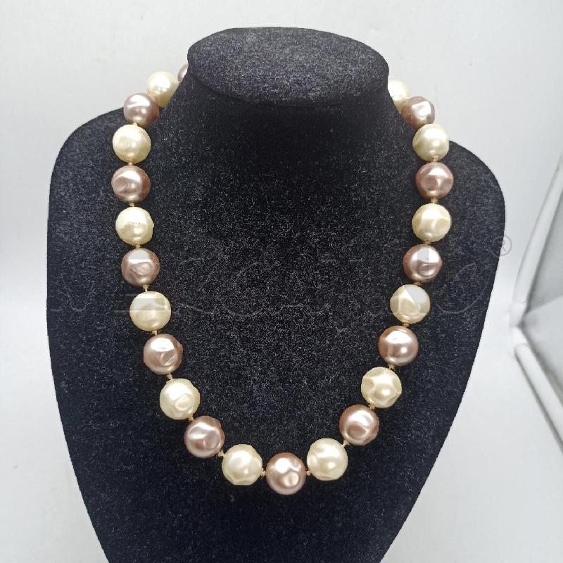 COLLANA GIROCOLLO PERLE DI FIUME BIANCO E ROSA  | Mercatino dell'Usato Lamezia terme 3