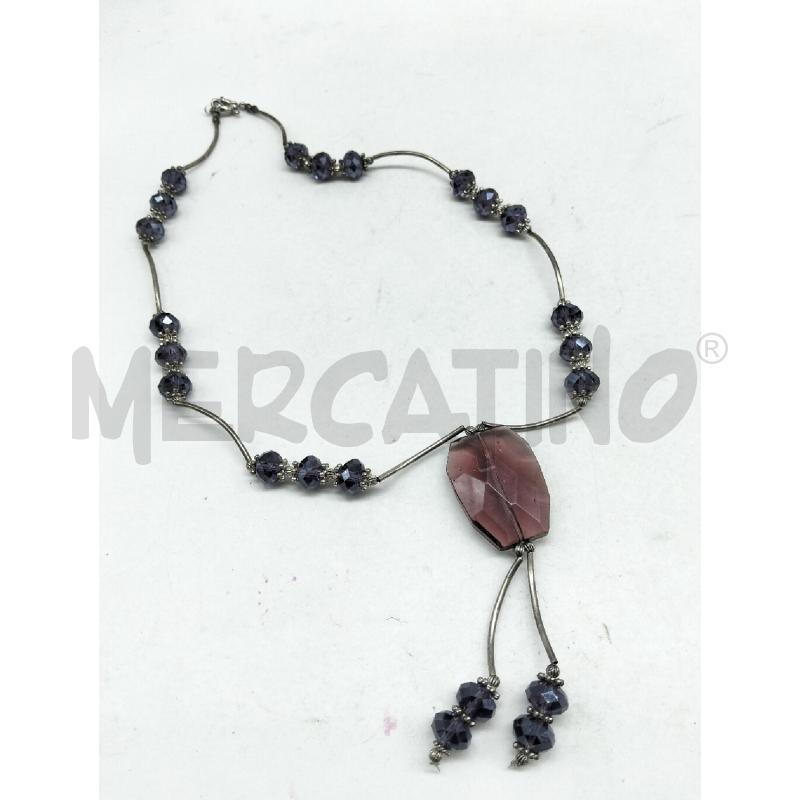 COLLANA METALLO PREZIOSO AMETISTA PENDENTI | Mercatino dell'Usato Lamezia terme 1