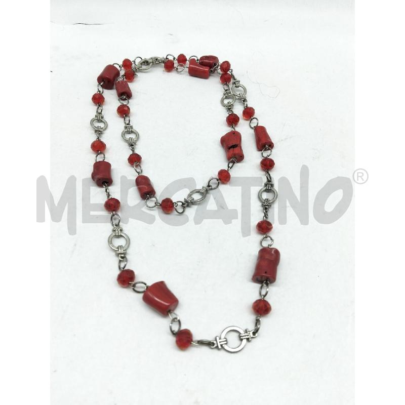 COLLANA METALLO PREZIOSO CORALLO  | Mercatino dell'Usato Lamezia terme 1