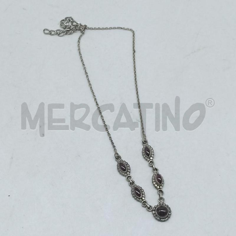 COLLANA METALLO PREZIOSO GRANATO | Mercatino dell'Usato Lamezia terme 3