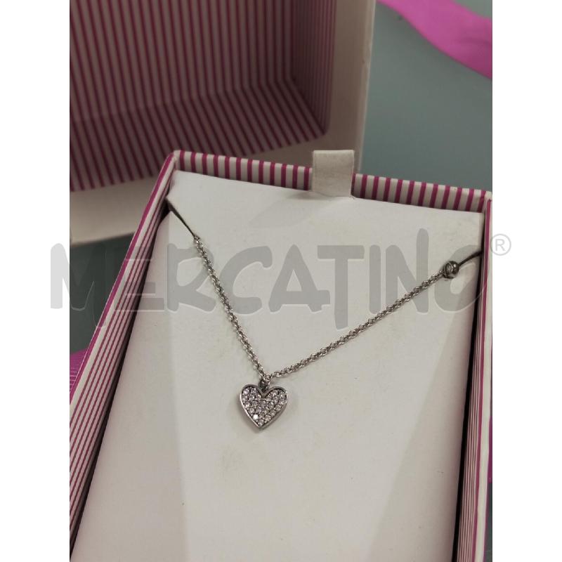 COLLANA METALLO PREZIOSO MABINA CUORE STRASS | Mercatino dell'Usato Lamezia terme 1