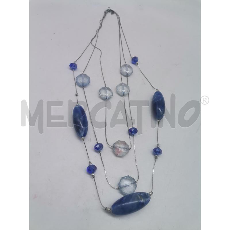 COLLANA METALLO PREZIOSO PIETRA BLU  | Mercatino dell'Usato Lamezia terme 1
