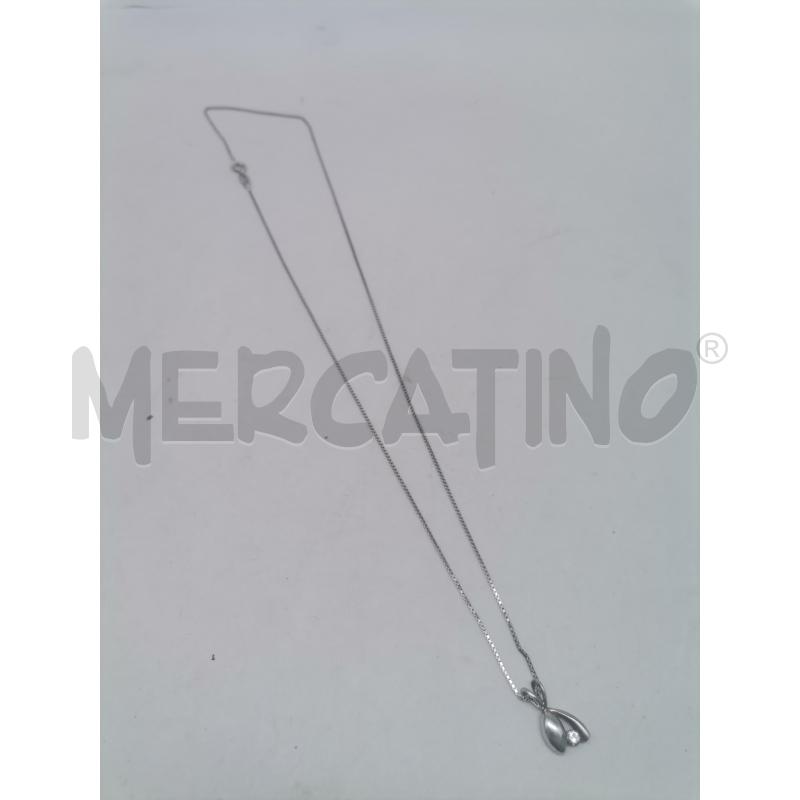 COLLANA METALLO PREZIOSO STRASS FOGLIA | Mercatino dell'Usato Lamezia terme 1