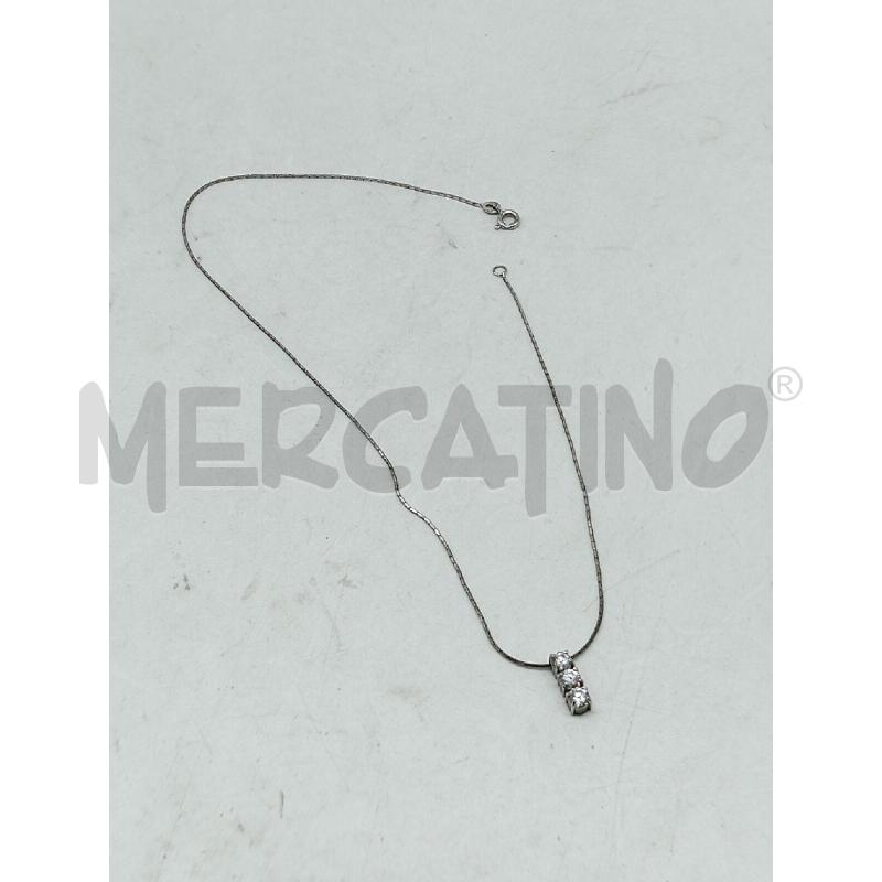 COLLANA METALLO PREZIOSO TRE PUNTI LUCI | Mercatino dell'Usato Lamezia terme 1