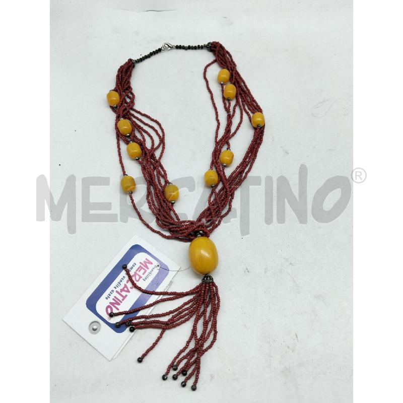 COLLANA MULTISTRATO CON PERLINE IN RESINA ACRILICA  | Mercatino dell'Usato Lamezia terme 1