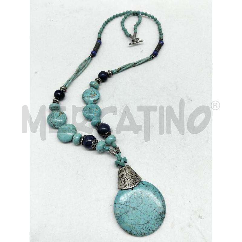COLLANA PASTA DI TURCHESE LAPISLAZZULI  | Mercatino dell'Usato Lamezia terme 1