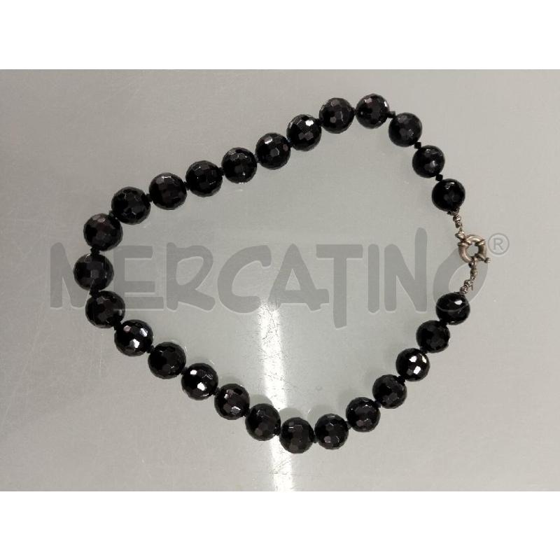 COLLANA PIETRE NATURALI ONICEV NERO | Mercatino dell'Usato Lamezia terme 1