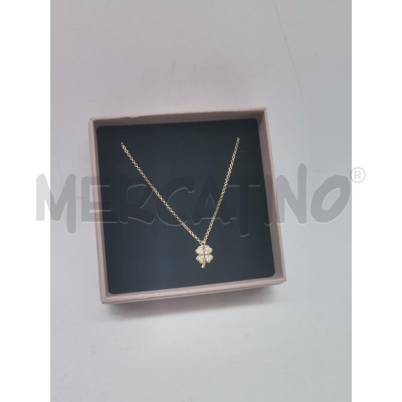 COLLANA VERSARI METALLO PREZIOSO QUADRIFOGLIO | Mercatino dell'Usato Lamezia terme 1