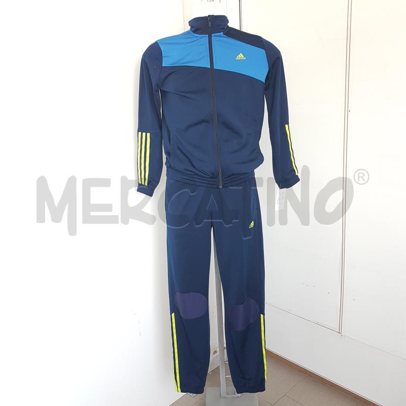 COMPLETO ADIDAS BLU GIALLO AZZURRO 2 PZ | Mercatino dell'Usato Lamezia terme