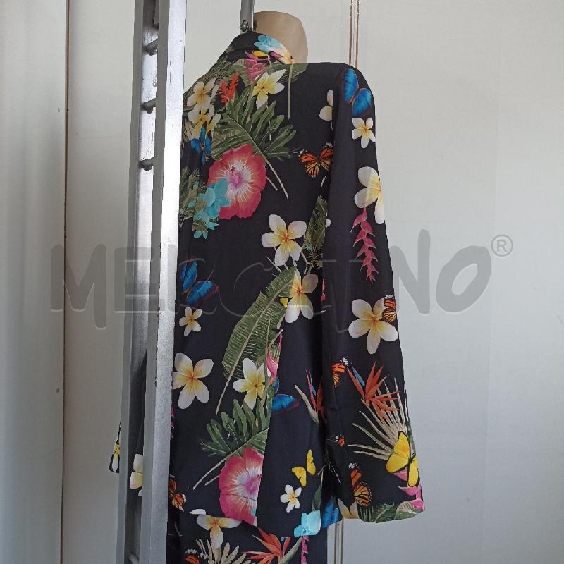 COMPLETO DONNA ARTIGLI NERO FLOREALE GIACCA PANTALONE | Mercatino dell'Usato Lamezia terme 4