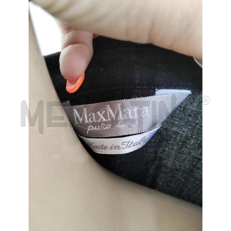 COMPLETO DONNA MAXMARA NERO 100 LINO GIACCA PANTALONE | Mercatino dell'Usato Lamezia terme 3