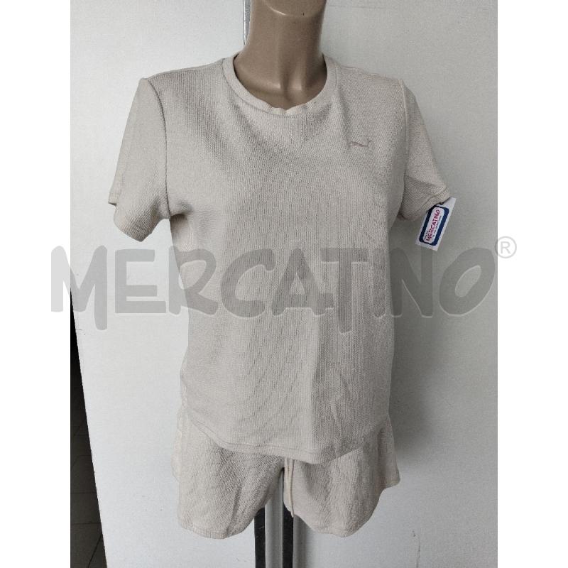 COMPLETO DONNA PUMA BEIGE EFFETTO STROPICCIATO | Mercatino dell'Usato Lamezia terme 1
