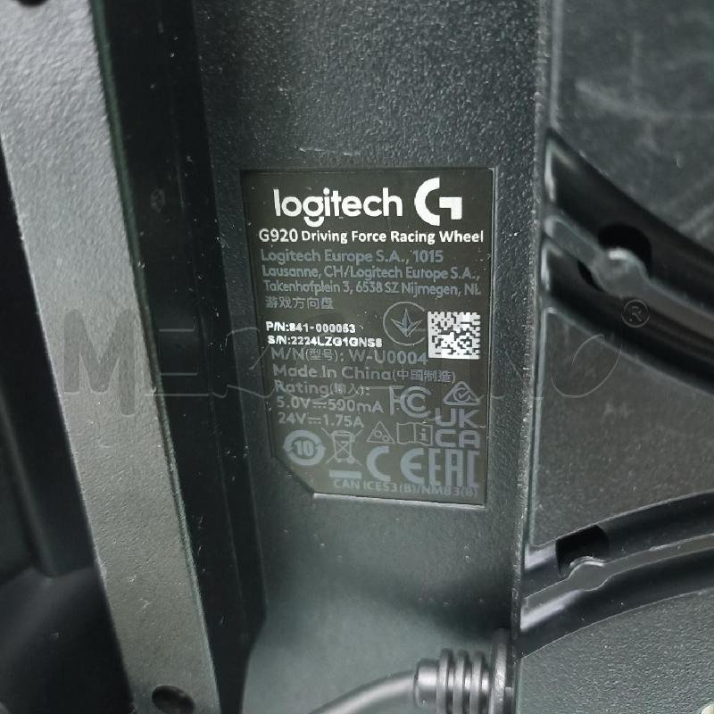 CONTROLLER LOGITECH G920 CONTROLLER VOLANTE + PEDALI - NERO | Mercatino dell'Usato Lamezia terme 4