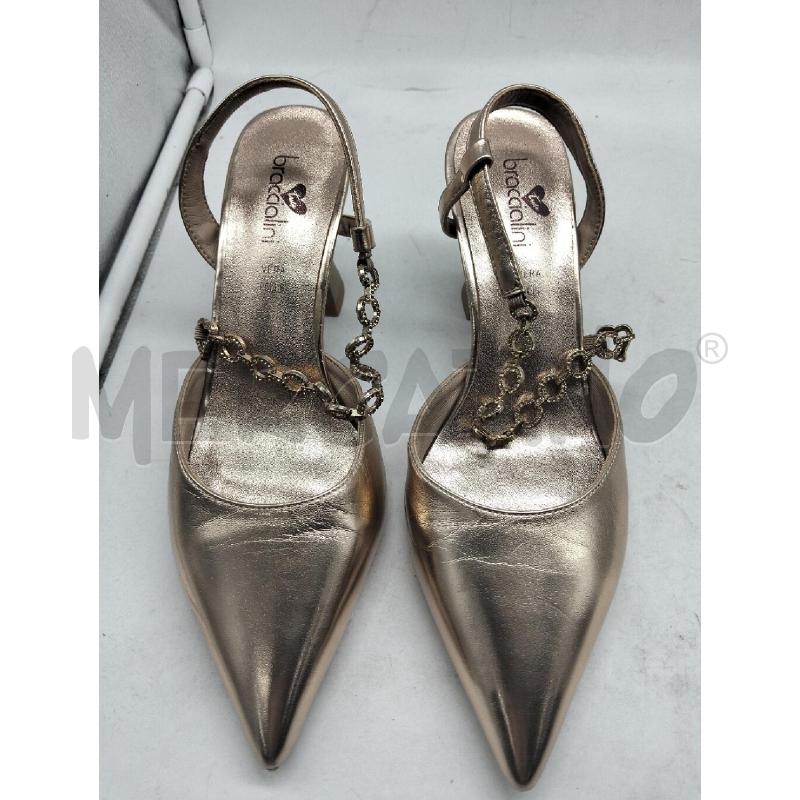 DECOLLETE BRACCIALINI BRONZO CATENELLE STRASS | Mercatino dell'Usato Lamezia terme 1