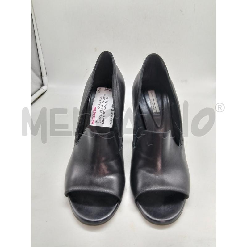 DECOLLETE VIC PELLE NERO SPUNTATA | Mercatino dell'Usato Lamezia terme 1
