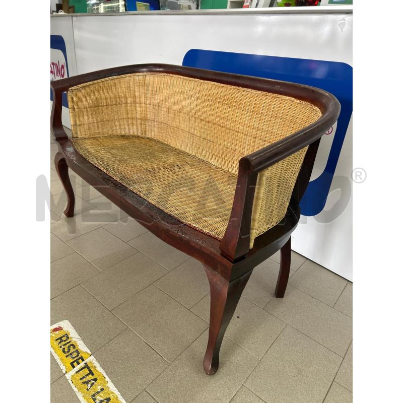 DIVANETTO STRUTTURA LEGNO SCHIENALE IMPAGLIATO | Mercatino dell'Usato Lamezia terme 2