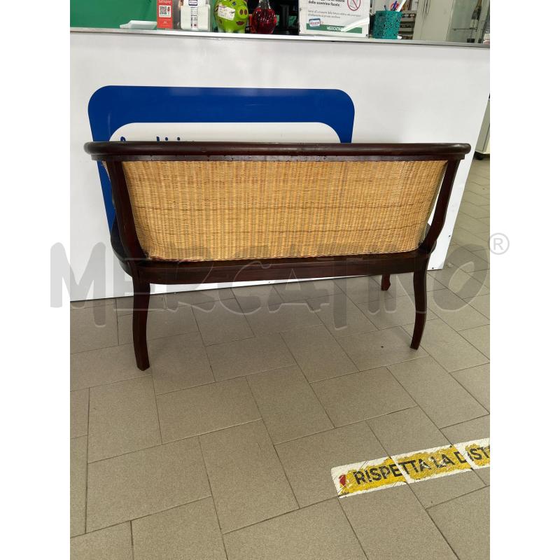 DIVANETTO STRUTTURA LEGNO SCHIENALE IMPAGLIATO | Mercatino dell'Usato Lamezia terme 4