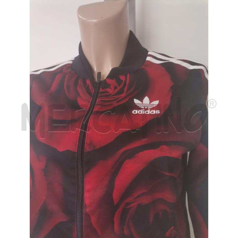 FELPA DONNA ADIDAS ROSSO NERO | Mercatino dell'Usato Lamezia terme 2