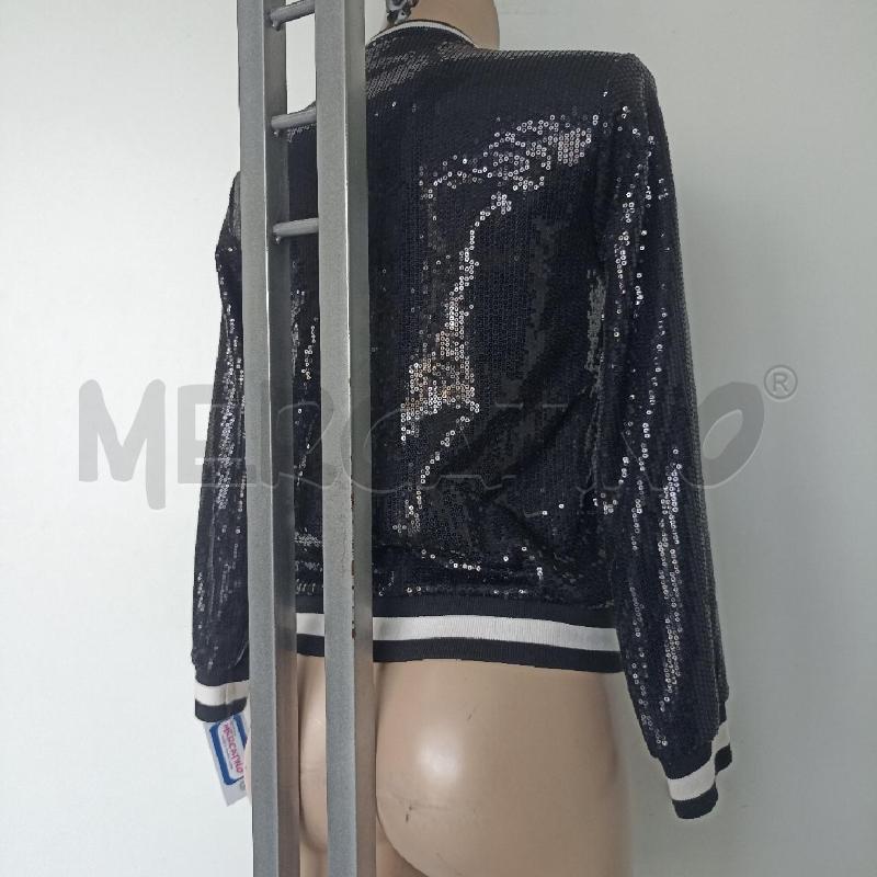 FELPA DONNA GOLA NERO PAILETTE  | Mercatino dell'Usato Lamezia terme 3
