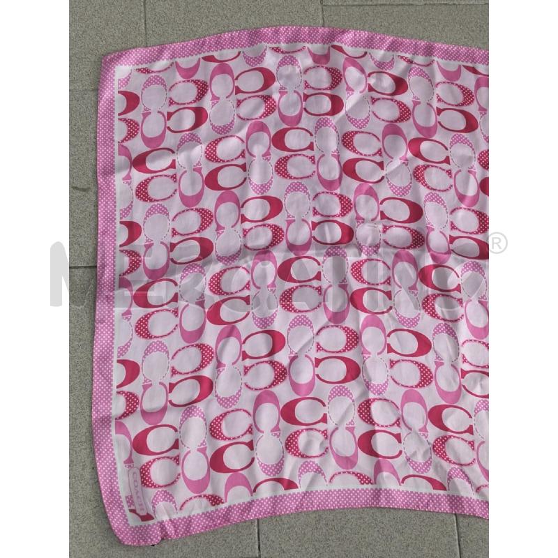 FOULARD COACH ROSA FUXIA 100 SETA | Mercatino dell'Usato Lamezia terme 2