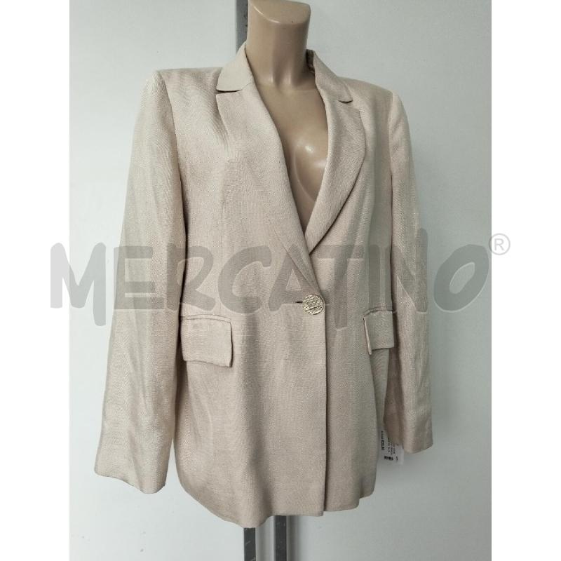 GIACCA DONNA DIANA GALLESI BEIGE 100 LINO | Mercatino dell'Usato Lamezia terme 1