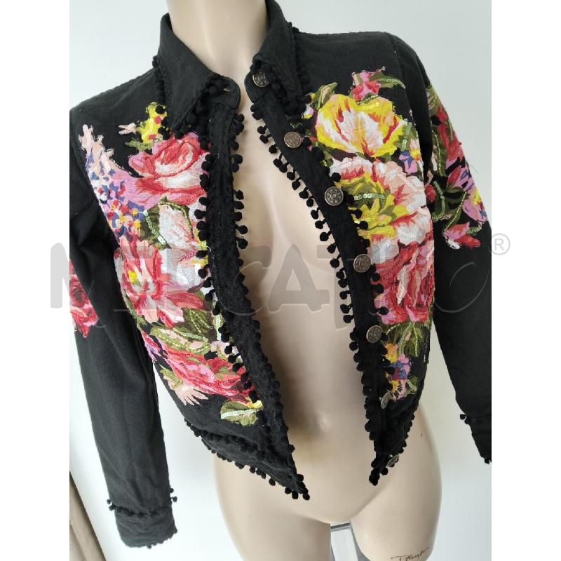 GIACCA DONNA EMANUELA BIFFOLI NERO JEANS FIORI | Mercatino dell'Usato Lamezia terme 2
