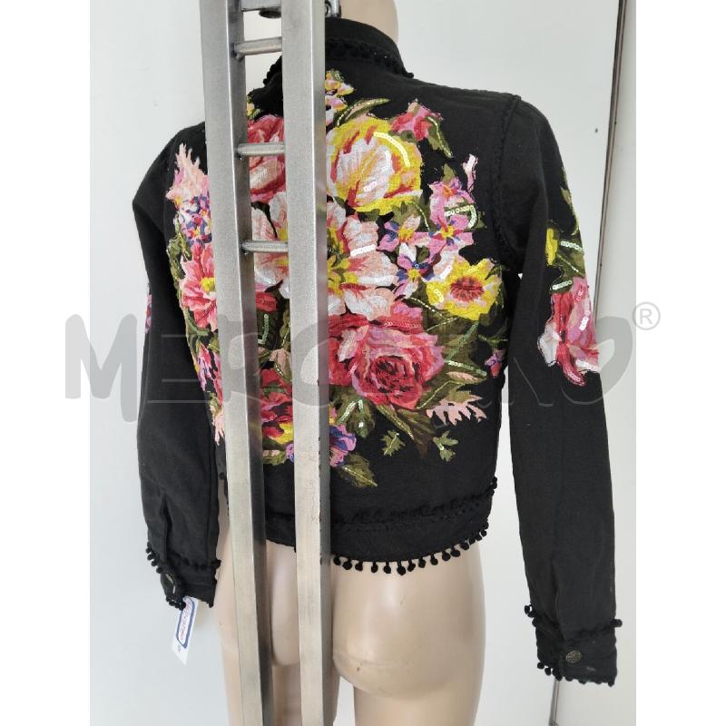 GIACCA DONNA EMANUELA BIFFOLI NERO JEANS FIORI | Mercatino dell'Usato Lamezia terme 3