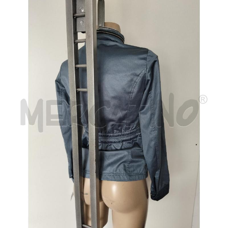 GIACCA DONNA HIGAN AZZURRO EFFETTO LUCIDO SLIM | Mercatino dell'Usato Lamezia terme 3