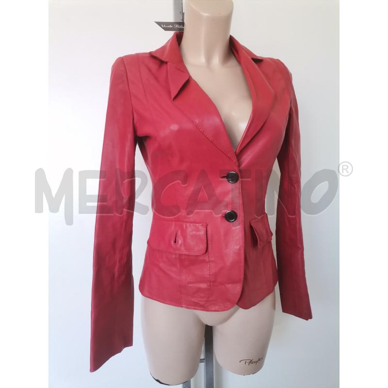 GIACCA DONNA HUGO BOSS ROSSO VERA PELLE | Mercatino dell'Usato Lamezia terme 1
